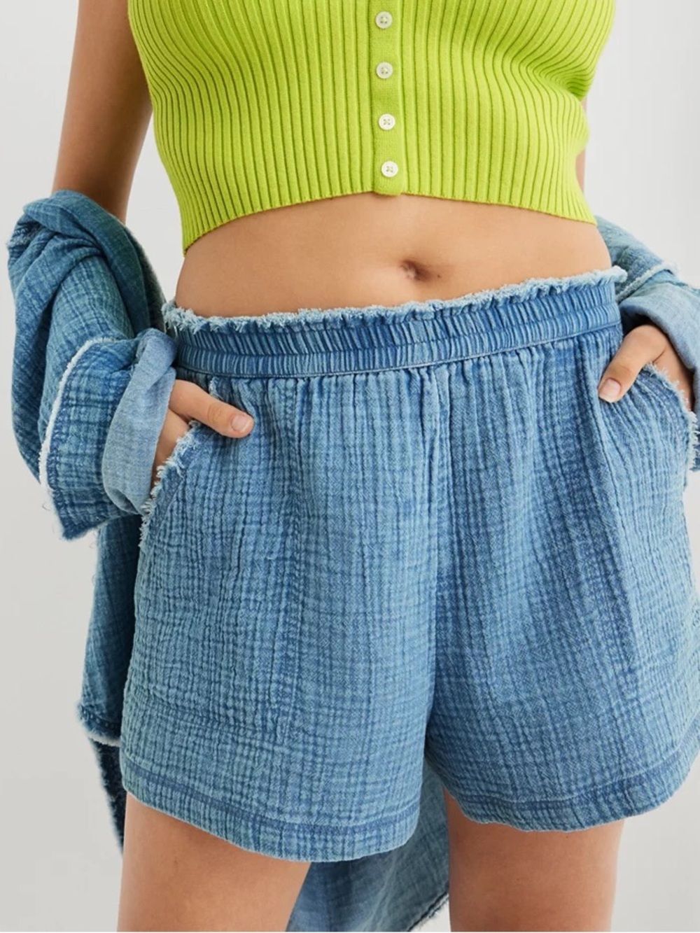 NWT Aerie Gauzy High Waisted Short